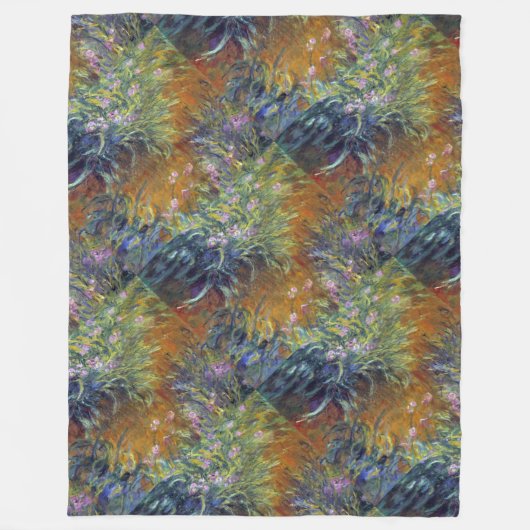 Couverture Polaire Les Irises de Monet (Devant)