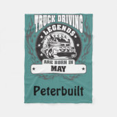 Couverture Polaire Les Légendes De Conduite De Camion Sont Nées En Ma (Devant)