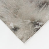 Couverture Polaire Les léopards des neiges se mêlent (Coin)