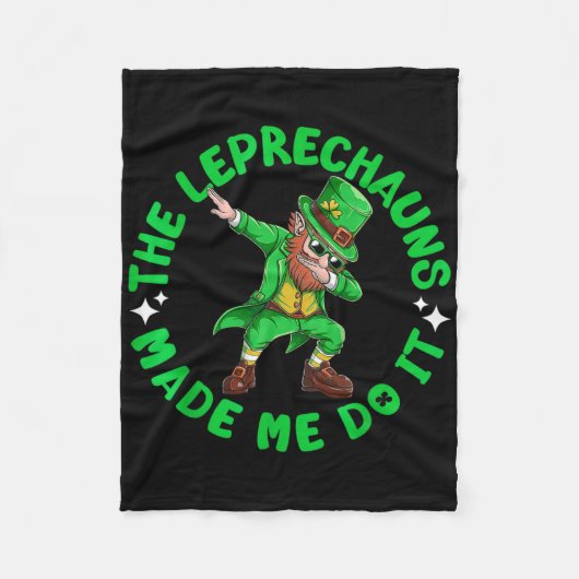 Couverture Polaire Les Leprechauns m'ont fait faire ça St Patricks Da (Devant)