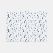 Couverture Polaire Les libellules de couleurs personnalisées - Divers (Devant (Horizontal))