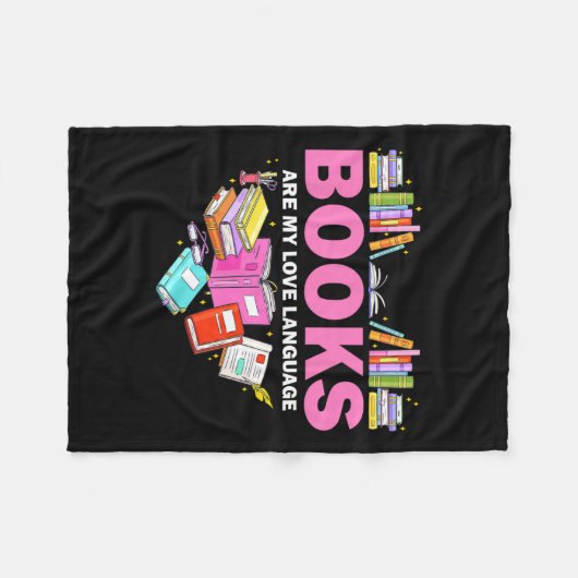 Couverture Polaire Les Livres Sont Mon Amour Langue Lecture Louvain B (Devant (Horizontal))