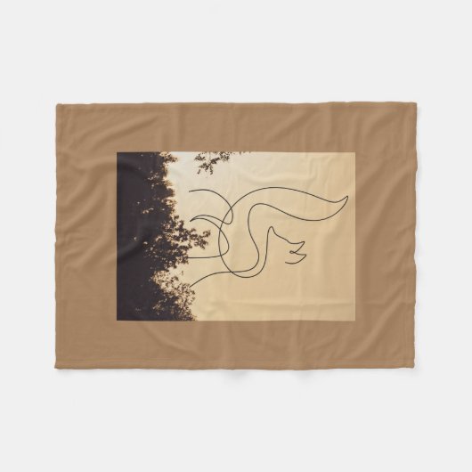 Couverture Polaire Les Loups blancs (Devant (Horizontal))