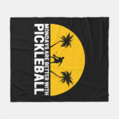 Couverture Polaire Les Lundi De Pickleball Sont Meilleurs Avec Pickle (Devant (Horizontal))