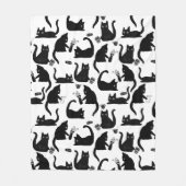 Couverture Polaire Les mauvais chats frappent des trucs sur (Devant)