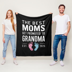Couverture Polaire Les Meilleures Mamans Sont Promues Grand-Mère Ét 2