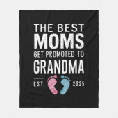 Couverture Polaire Les Meilleures Moms Sont Promues À Grandma Est 202 (Devant)