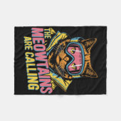 Couverture Polaire Les Meowtains Appelent Chat Snowboard Kids M (Devant (Horizontal))