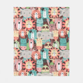 Couverture Polaire Les mignons animaux de la Jungle (Devant)