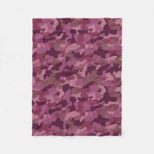 Couverture Polaire Les militaires couvrants roses Girly de Camo
