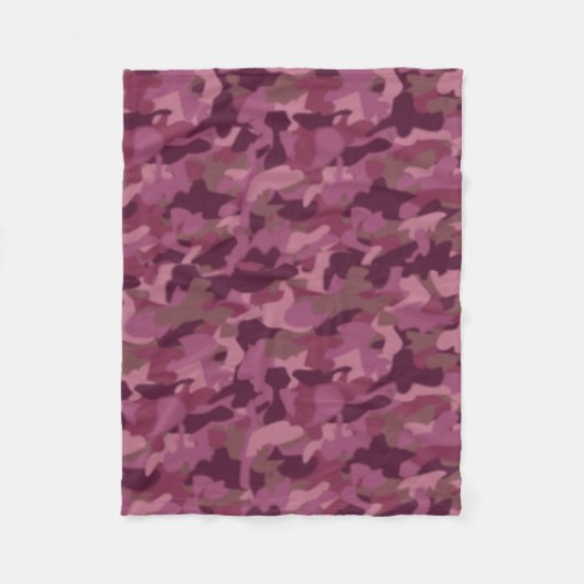 Couverture Polaire Les militaires couvrants roses Girly de Camo (Devant)