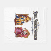 Couverture Polaire Les Monarques Royaux Pawsome (Devant (Horizontal))