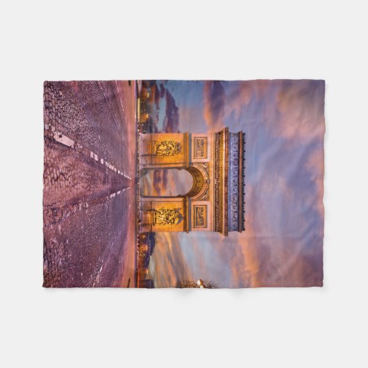 Couverture Polaire Les monuments | Arc de Triomphe, Paris France (Devant (Horizontal))