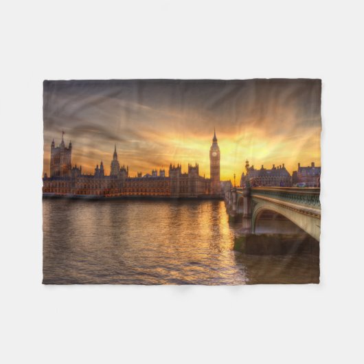 Couverture Polaire Les monuments | Big Ben & Chambres du Parlement (Devant (Horizontal))