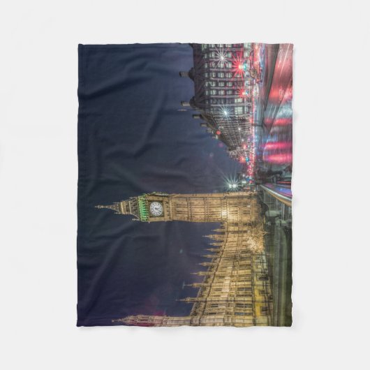 Couverture Polaire Les monuments | Big Ben la nuit (Devant)