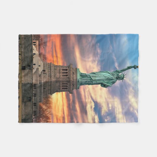 Couverture Polaire Les monuments | La statue de la liberté (Devant (Horizontal))