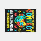 Couverture Polaire Les mots ne sont pas le seul moyen de connecter le (Devant (Horizontal))