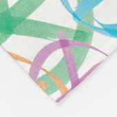 Couverture Polaire Les nombreuses couleurs des signes de paix (Coin)