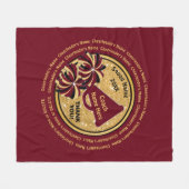 Couverture Polaire Les noms de TOUTE LA majorette, idées de cadeau (Devant (Horizontal))