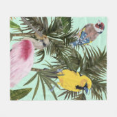 Couverture Polaire Les oiseaux au paradis (Devant (Horizontal))