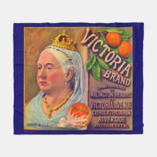 Couverture Polaire Les oranges de la marque Victoria étiquette dans