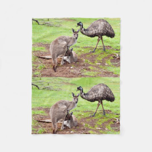 Couverture Polaire "Les Pals improbables : l'amitié Kangaroo et Emu" (Devant)