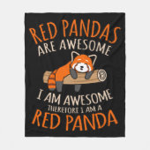 Couverture Polaire Les Pandas Rouges Sont Des Animaux De Compagnie Am (Devant)