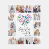 Couverture Polaire Les Papillons Apparaissent Lorsque Les Anges Sont  (Devant)