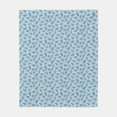 Couverture Polaire Les papillons Doodle Bugs - bleu - motif sans soud (Devant)