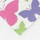 Couverture Polaire Les papillons pourpres roses ont personnalisé la (Coin)