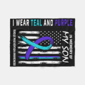 Couverture Polaire Les Parents En Mémoire Du Fils Sensibilisation Au  (Devant (Horizontal))