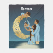 Couverture Polaire Les parents indiens ont la bénédiction d'un bébé (Devant)