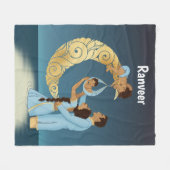 Couverture Polaire Les parents indiens ont la bénédiction d'un bébé (Devant (Horizontal))