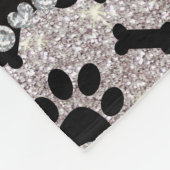 Couverture Polaire Les parties scintillantes argentées nommées faites (Coin)