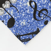 Couverture Polaire Les parties scintillantes bleues nommées faites (Coin)