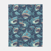 Couverture Polaire Les Patterns de Shark (Devant)
