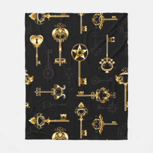 Couverture Polaire Les Patters de Seamless avec Golden Keys
