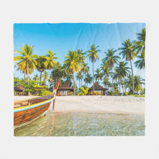 Couverture Polaire Les pavillons de la station touristique sur la (Devant (Horizontal))