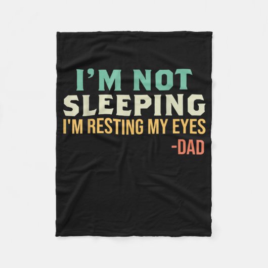 Couverture Polaire Les Pères Dad I'm Not Sleeping I'm Resting My Eyes (Devant)
