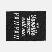 Couverture Polaire Les personnes que je préfère m'appellent Papi Papi (Devant (Horizontal))