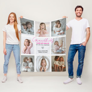 Couverture Polaire Les petits-enfants font la vie Grand-grand-grand-g
