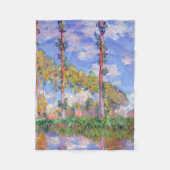 Couverture Polaire Les peupliers au soleil, Monet (Devant)