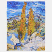 Couverture Polaire Les peupliers de Saint-Rémy, Van Gogh (Devant)