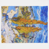 Couverture Polaire Les peupliers de Saint-Rémy, Van Gogh (Devant (Horizontal))