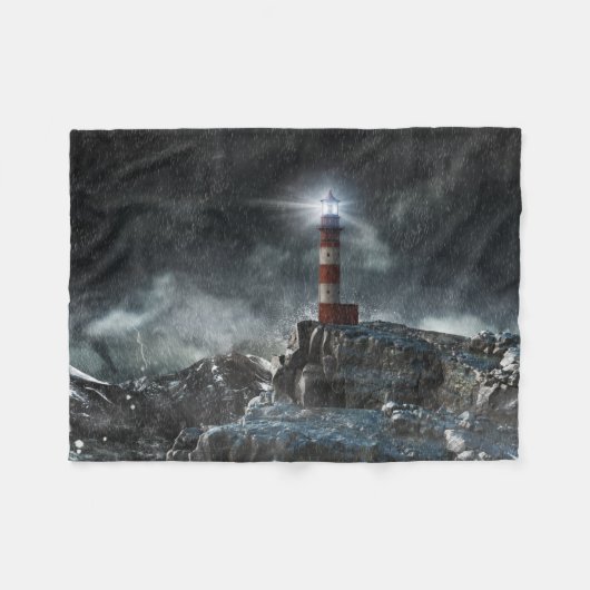 Couverture Polaire Les phares | Phare dans la tempête (Devant (Horizontal))