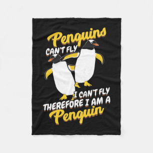 Couverture Polaire Les pingouins ne peuvent pas voler Je ne peux pas