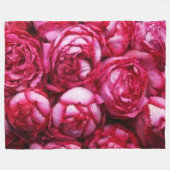 Couverture Polaire Les pivoines (Devant (Horizontal))