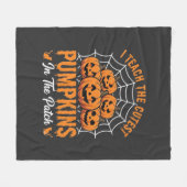 Couverture Polaire Les plus mignons citrouilles dans le patch profess (Devant (Horizontal))