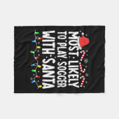 Couverture Polaire Les Plus Probables De Jouer Au Football Avec Père (Devant (Horizontal))