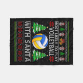 Couverture Polaire Les Plus Probables De Jouer Au Volley-Ball Avec Pè (Devant (Horizontal))